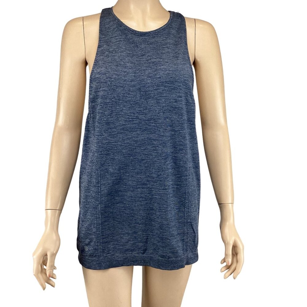 Athleta Top Size‎ Small Womens Racerback Blue Sleeveless Tank Athletic Stretch